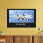 Triomf: Inspirerend prijsopgave 2 Canvas Afdruk (Insitu (Woonkamer))