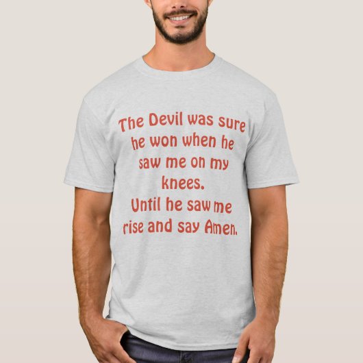 Triomf over het duivelse T-shirt (Voorkant)
