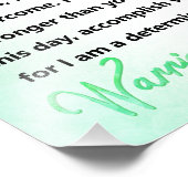 triomf over pijn chronische pijn krijger foto afdruk (Hoek)