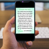 triomf over pijn chronische pijn krijger poster