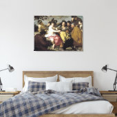 Triomf van Bacchus, 1628 Canvas Afdruk (Insitu (Slaapkamer))