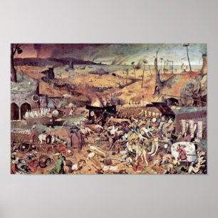 Triomf van de dood door Bruegel D. Ä. Pieter Poster