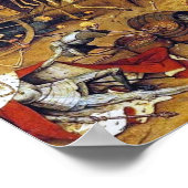 Triomf van de Dood (door Pieter Bruegel) Poster (Hoek)