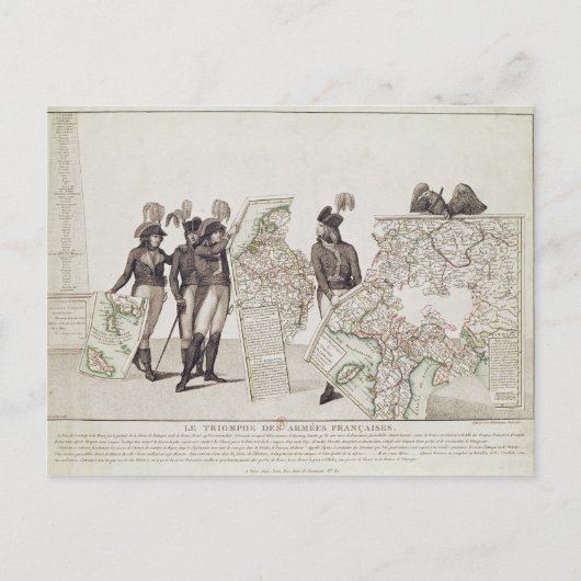 Triomf van de Franse legers Briefkaart (Voorkant)