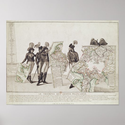Triomf van de Franse legers Poster (Voorkant)