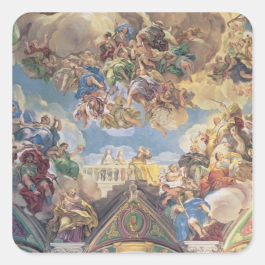 Triomf van de Hapsburgs Vierkante Sticker (Voorkant)