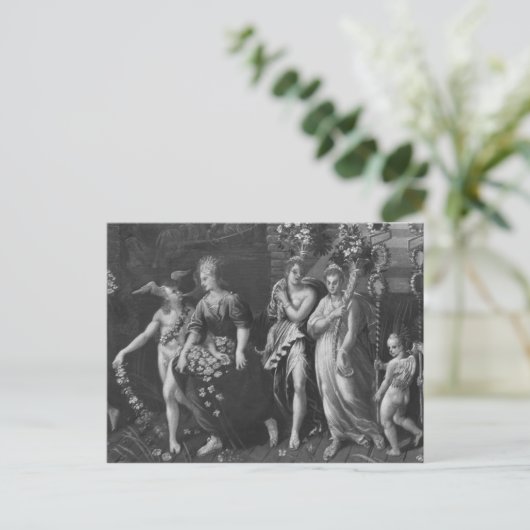 Triomf van de lente briefkaart (Staand voorkant)