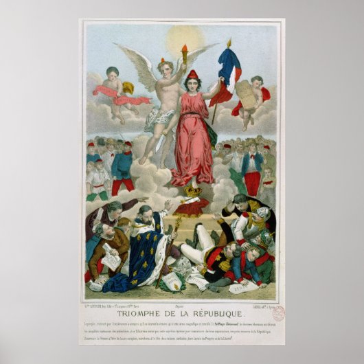 Triomf van de Republiek, 1875 Poster (Voorkant)