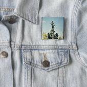 Triomf van de Republiek, 1879-1999 Vierkante Button 5,1 Cm (In situ)
