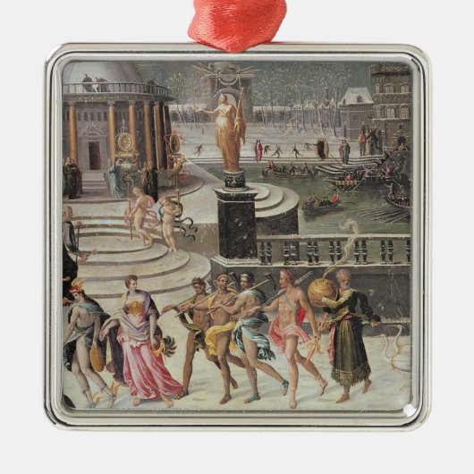 Triomf van de winter metalen ornament (Voorkant)