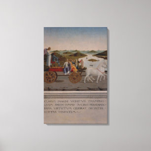 Triomf van Federigo da Montefeltro, hertog Urbino Canvas Afdruk