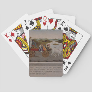 Triomf van Federigo da Montefeltro, hertog Urbino Pokerkaarten