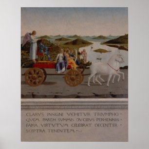 Triomf van Federigo da Montefeltro, hertog Urbino Poster