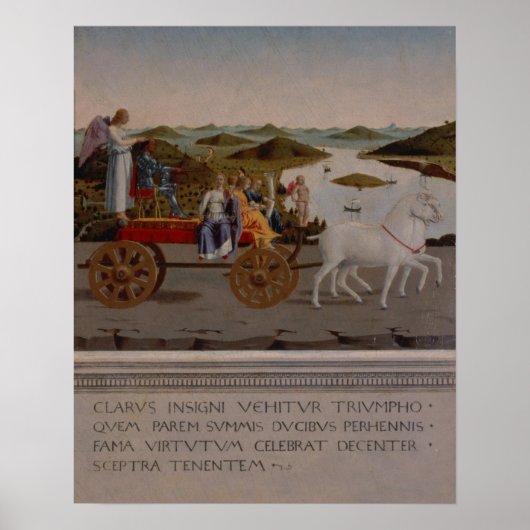 Triomf van Federigo da Montefeltro, hertog Urbino Poster (Voorkant)