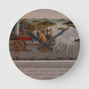 Triomf van Federigo da Montefeltro, hertog Urbino Ronde Klok