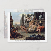 Triomf van Flora door Giovanni Battista Tiepolo Briefkaart (Voorkant / Achterkant)