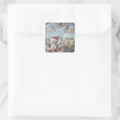 Triomf van Galatea, 1512-14 Vierkante Sticker (Tas)