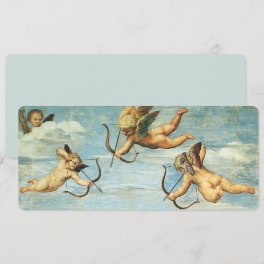 Triomf van Galatea Angels door Raphael Sanzio (Voorkant / Achterkant)