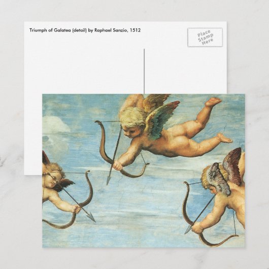 Triomf van Galatea Angels door Raphael Sanzio Briefkaart (Voorkant / Achterkant)