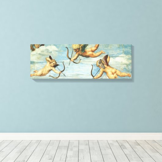 Triomf van Galatea Angels door Raphael Sanzio Canvas Afdruk (Insitu (Houten vloer))