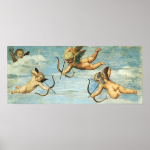 Triomf van Galatea Angels door Raphael Sanzio Poster