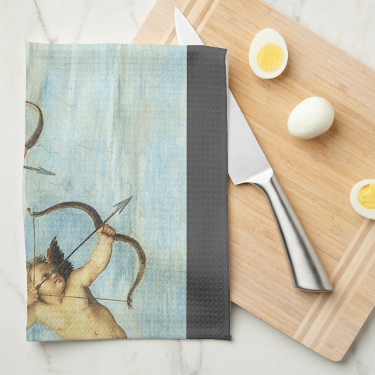 Triomf van Galatea Angels door Raphael Sanzio Theedoek (Quarter Fold)