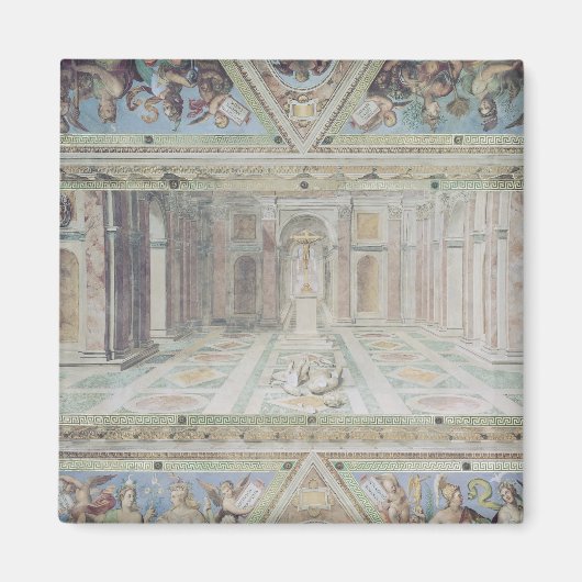 Triomf van het christendom, uit de Raphaëlrooms Magneet (Voorkant)