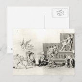 Triomf van het Franse volk over de monarchie Briefkaart (Voorkant / Achterkant)