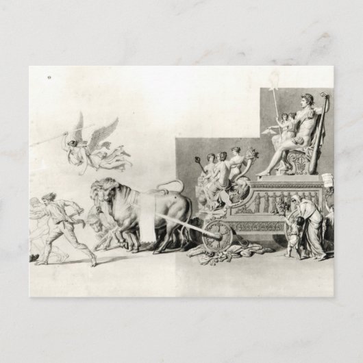 Triomf van het Franse volk over de monarchie Briefkaart (Voorkant)