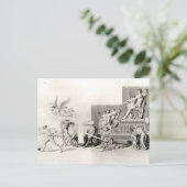 Triomf van het Franse volk over de monarchie Briefkaart (Staand voorkant)