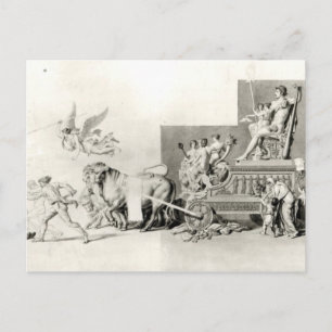 Triomf van het Franse volk over de monarchie Briefkaart