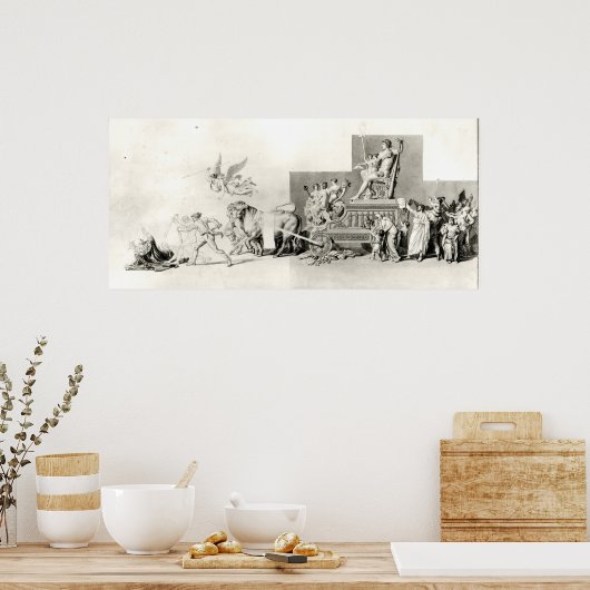 Triomf van het Franse volk over de monarchie Poster (Keuken)