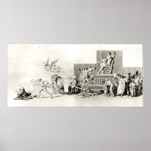 Triomf van het Franse volk over de monarchie Poster (Voorkant)