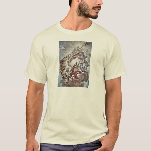 Triomf van het geneesmiddel in de wolken van de mo t-shirt (Voorkant)