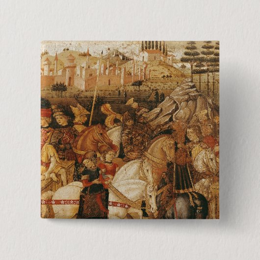 Triomf van Julius Caesar Vierkante Button 5,1 Cm (Voorkant)