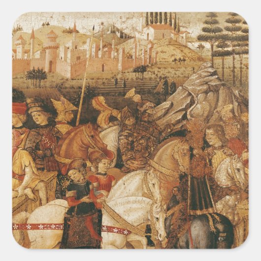 Triomf van Julius Caesar Vierkante Sticker (Voorkant)