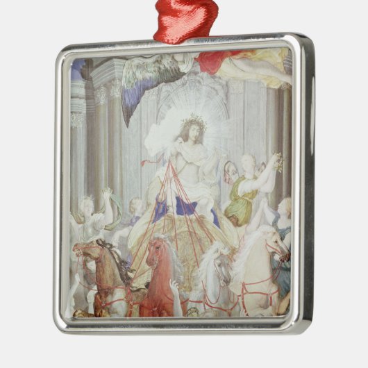 Triomf van koning Louis XIV van Frankrijk Metalen Ornament (Links)