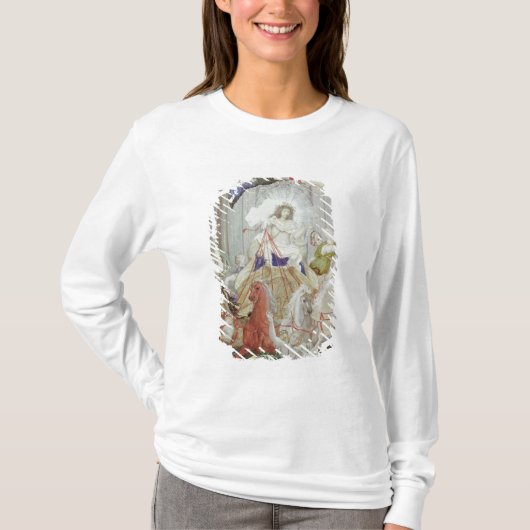 Triomf van koning Louis XIV van Frankrijk T-shirt (Voorkant)