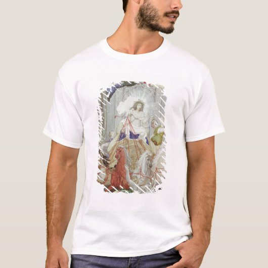 Triomf van koning Louis XIV van Frankrijk T-shirt (Voorkant)