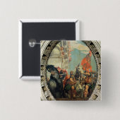 Triomf van Mordecai Vierkante Button 5,1 Cm (Voorkant /achterkant)
