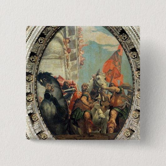 Triomf van Mordecai Vierkante Button 5,1 Cm (Voorkant)
