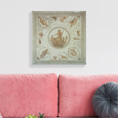 Triomf van Neptune en de vier seizoenen Canvas Afdruk (Insitu (Woonkamer))