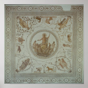 Triomf van Neptune en de vier seizoenen Poster