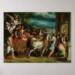 Triomf van Titus en Vespasian, c.1537 Poster