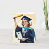 Triomfantelijk gejuich - een toast op uw succes kaart (Voorkant)