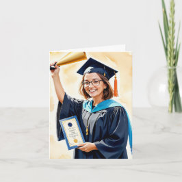 Triomfantelijk gejuich - een toast op uw succes kaart