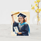 Triomfantelijk gejuich - een toast op uw succes kaart (Gele Bloem)