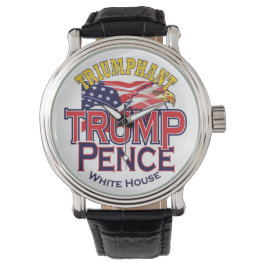 Triomfantelijke Trump Pence Mannen horloge