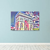 triomfboog canvas afdruk (Insitu (Houten vloer))