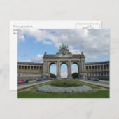 Triomfboog, Jubelpark, Brussel, België Briefkaart (Voorkant / Achterkant)
